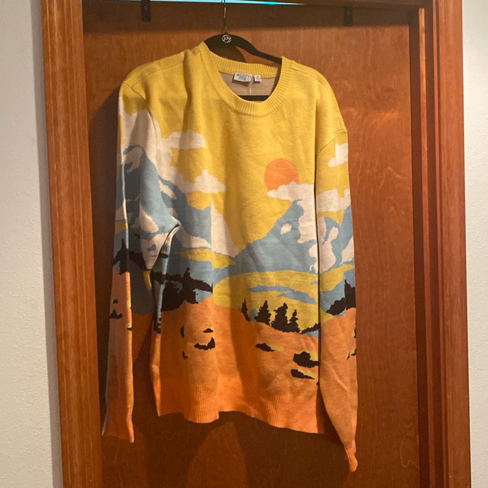 Graphic Mountain Sweater